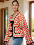 'Amara' Cropped Printed Puffer Jacket - Celes Fashion